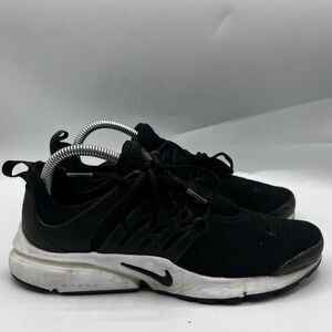 Nike Air Presto Women Size 9 Shoes Black White Mesh Running Sneakers 878068-001